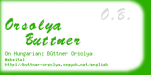 orsolya buttner business card